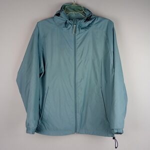 Stillwater Supply Co Womens M Blue Hooded Mesh Lined Outdoor Windbreaker Jacket